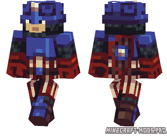 Скин Капитан Америка для Minecraft PE