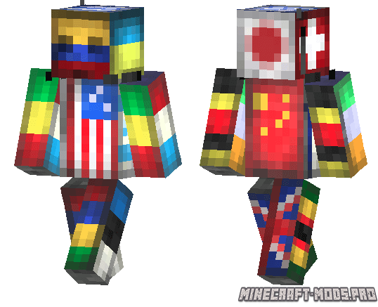 Скин Flag Man для Minecraft PE