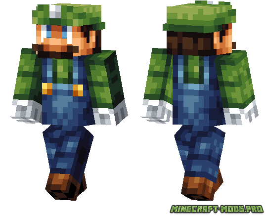 Скин Luigi для Minecraft PE