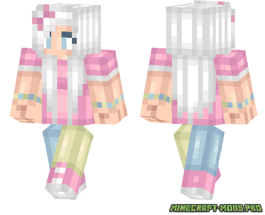 Скин Розовый Девочка для Minecraft PE