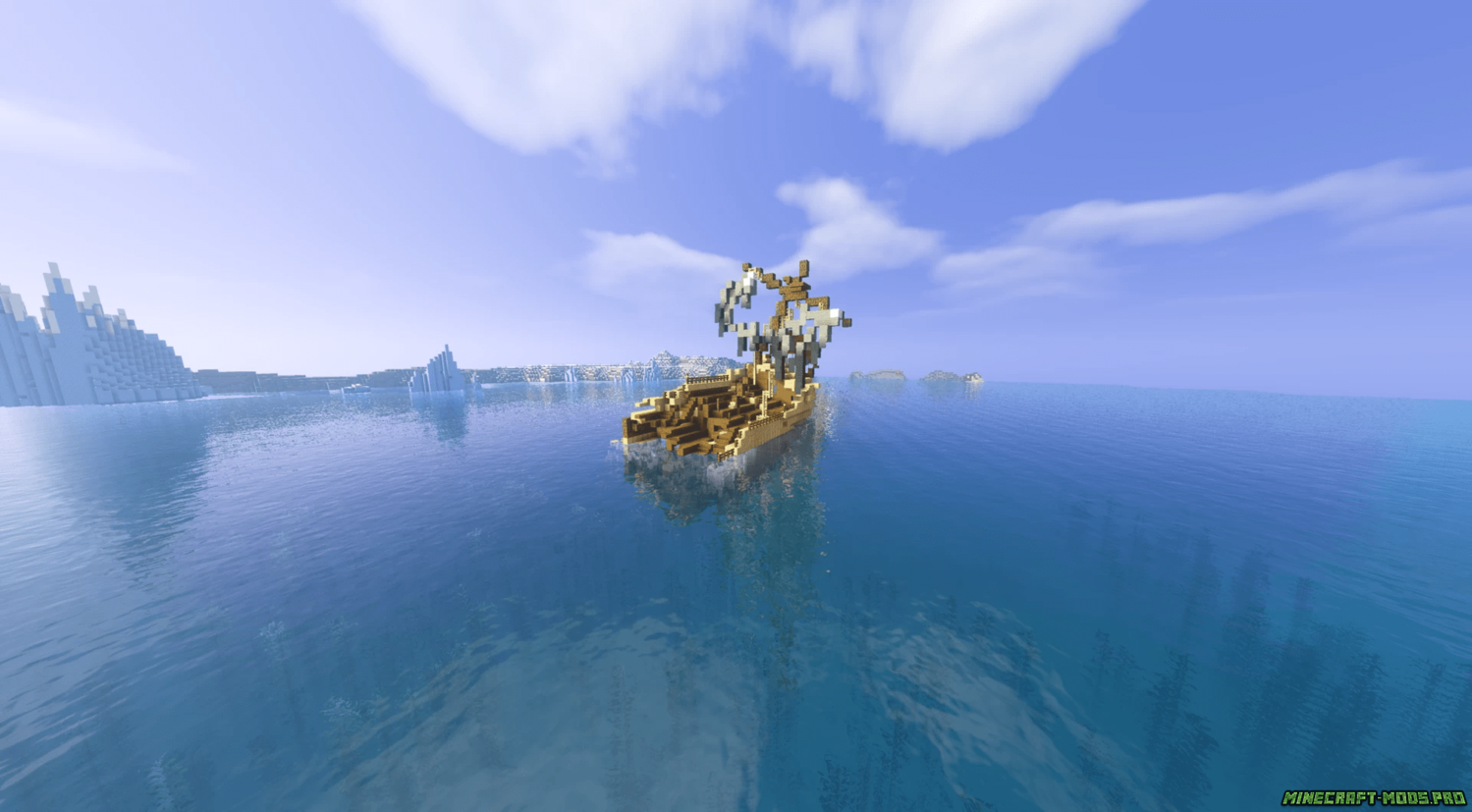 скриншот фото Мод New Shipwrecks Новые Кораблекрушения
