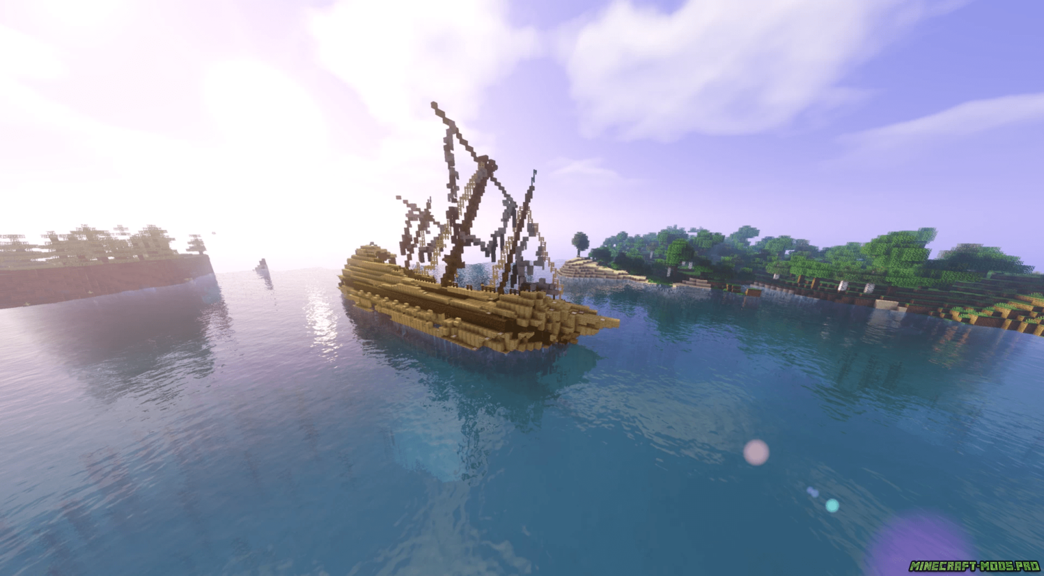 скрин Мод New Shipwrecks Новые Кораблекрушения