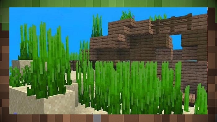 Как получить морскую траву в Minecraft