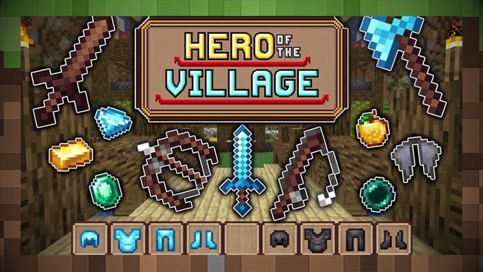 Текстуры  Hero of the Village для Майнкрафт